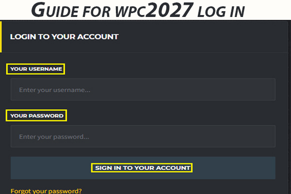 guide for wpc2027 login