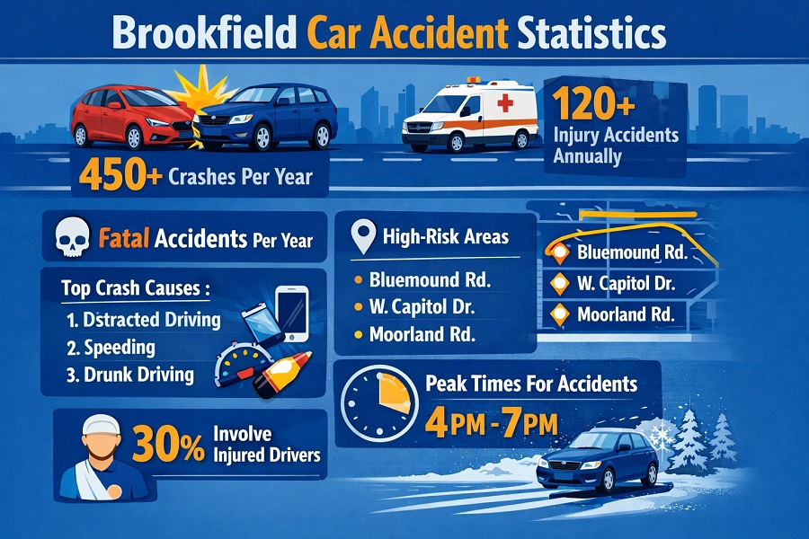 Brookfield Car Accident Statistics: What Local Drivers Should Know
